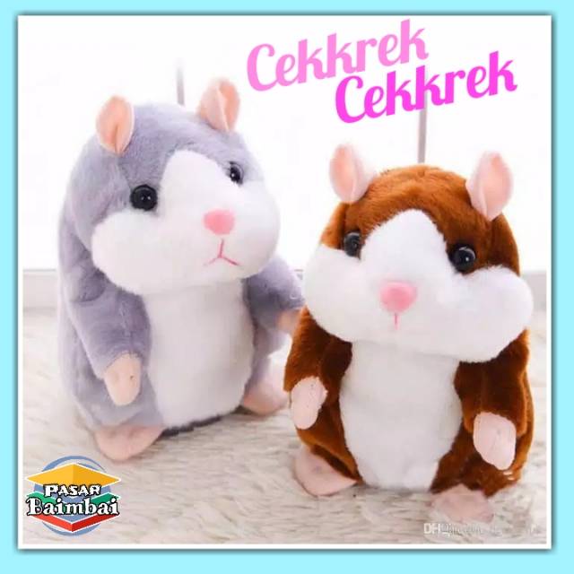 Boneka HAMSTER TALKING boneka bisa bicara TALKING HAMSTER boneka bisa ngomong bisa menirukan suara