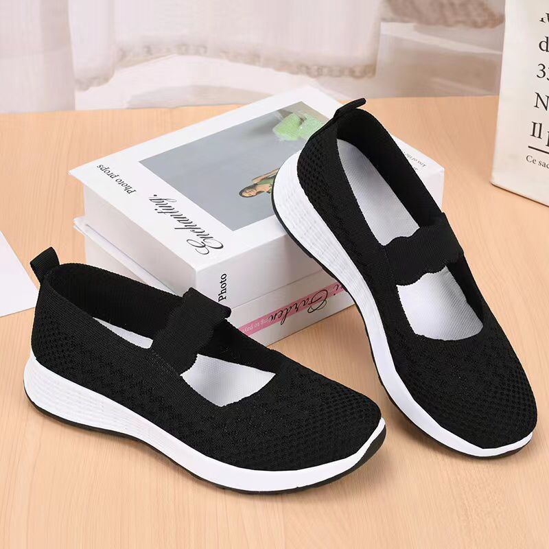 Permata  Sepatu Slip On Wanita Import JN-3527 Sepatu Wanita Premium Quality  Fliknit Shoes