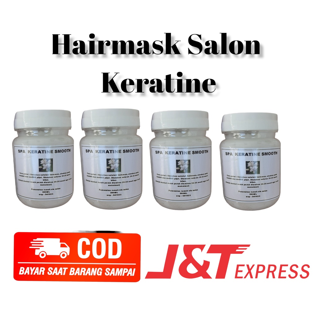 Hairmask Masker Rambut Keratine Wangi Spa Salon Pelurus Vitamin Rambut Anti Rontok Original Jasminum