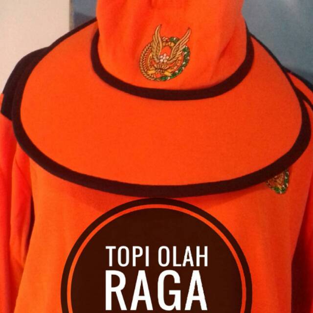 TOPI OLAHRAGA PIA ARDHYA GARINI ORANGE LEBAR DEPAN