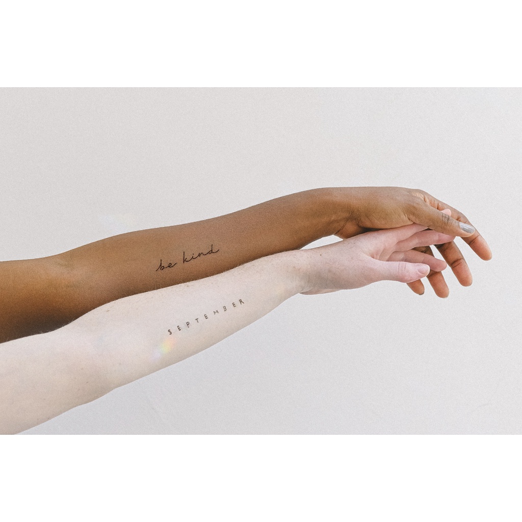 【Be Kind】 Tato Tangan Temporer Anti Air / Tattoo Temporary Waterproof Stiker