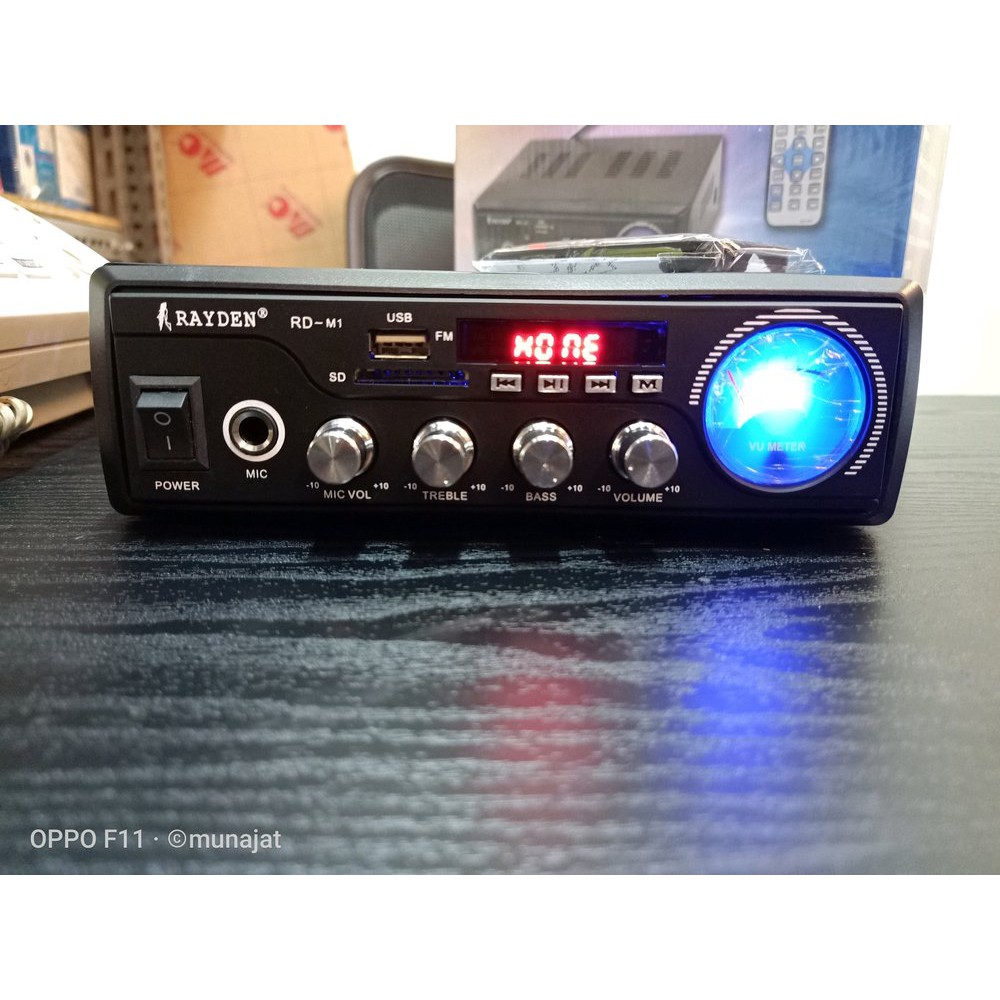 Power Amplifier mp5 video player Karaoke Rayden Rd M1 VU Meter