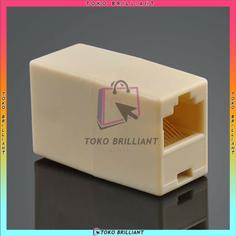BAREL RJ45 / BARREL CONNECTOR RJ45 COUPLER FEMALE TO FEMALE 10PCS