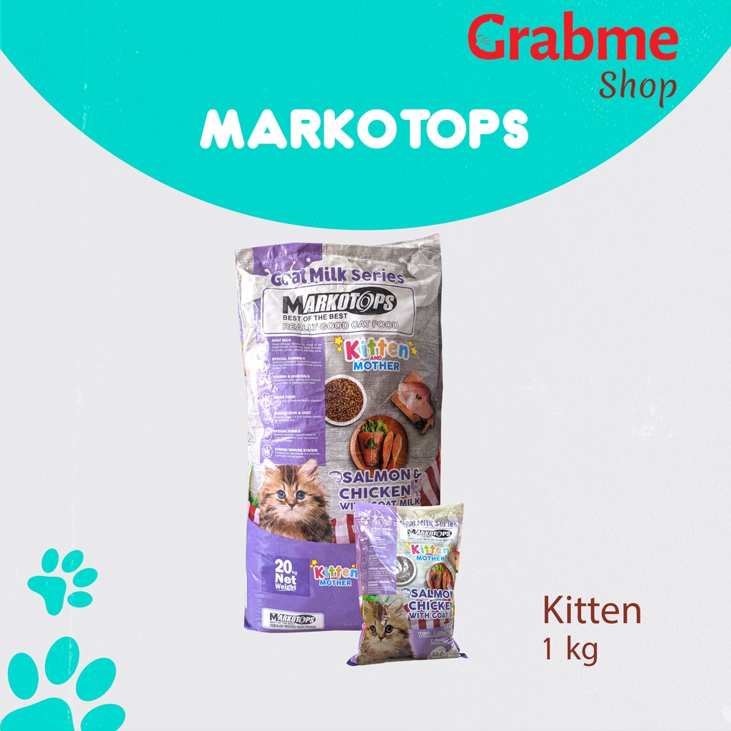 Makanan kucing Markotops 1kg adult Dry food