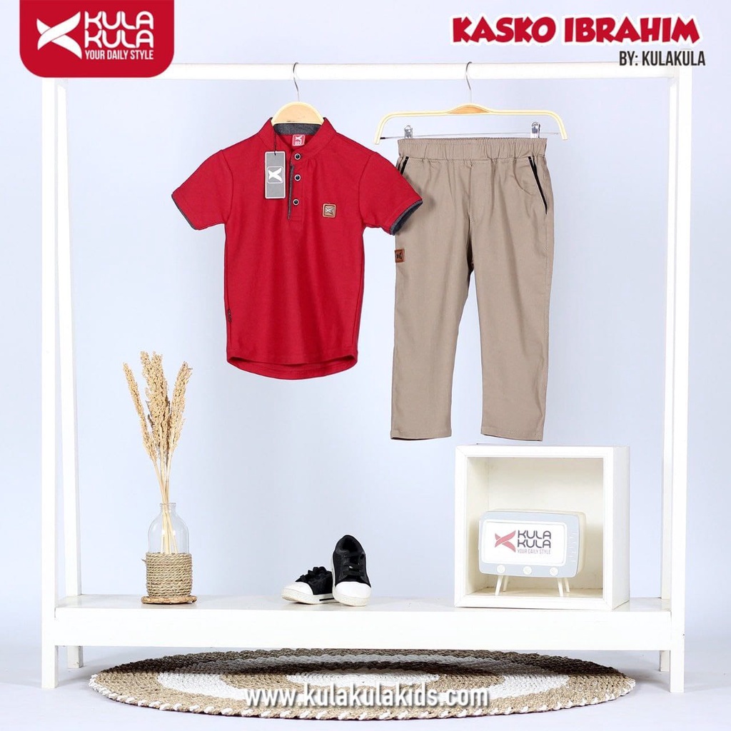 Setelan Kaos koko Kasko Ibrahim ( Celana + Baju ) by kula kula | DUO KRUCILS