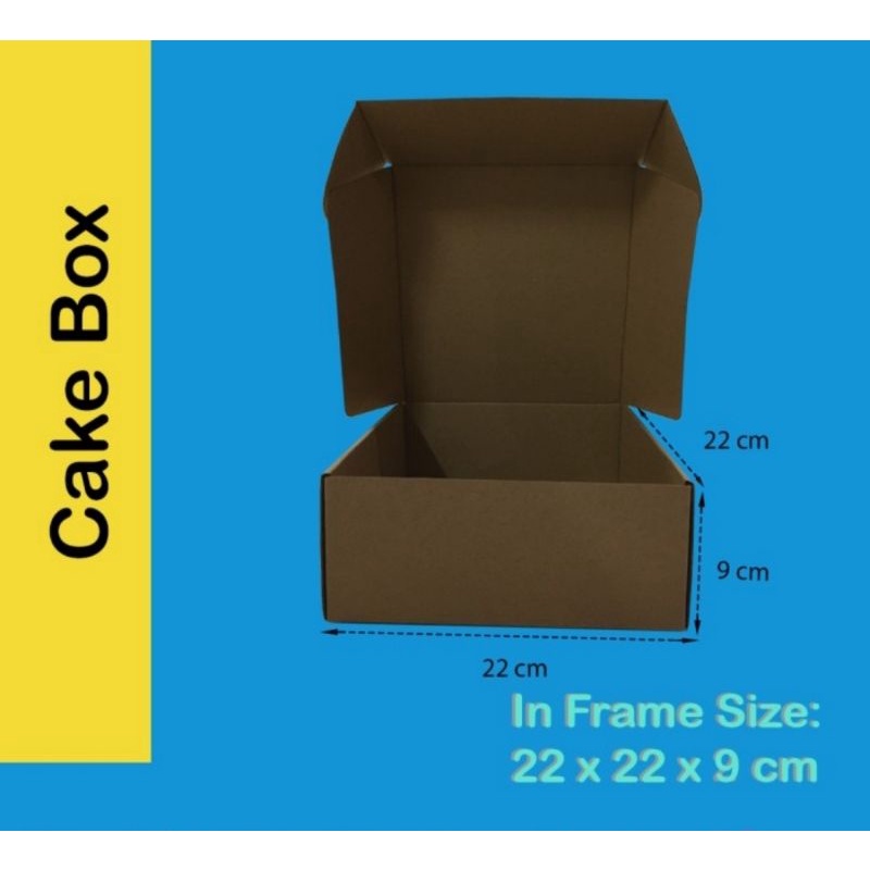 

10 Pcs Box Karton 22x22x9/Kotak Karton 22x22x9 /Kotak /Dus/Kotak Pizza/Box Hampers/Cake Box