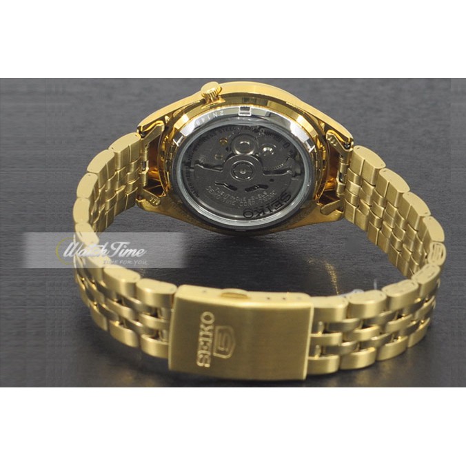 Seiko 5 SNKL38K1 Automatic Full Gold Coating | Jam Pria SNKL38