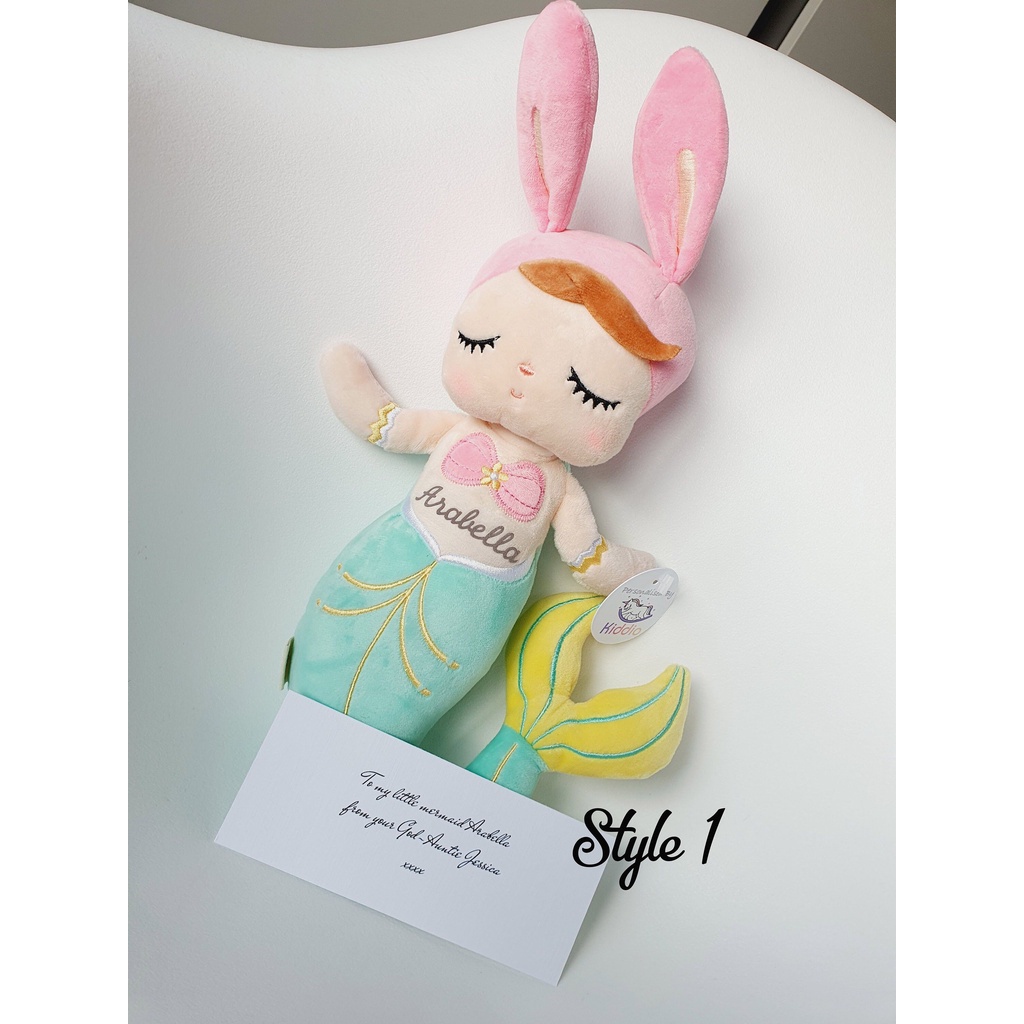 Boneka Metoo angela Boneka putri duyung lucu tinggi 38cm berlebel SNI