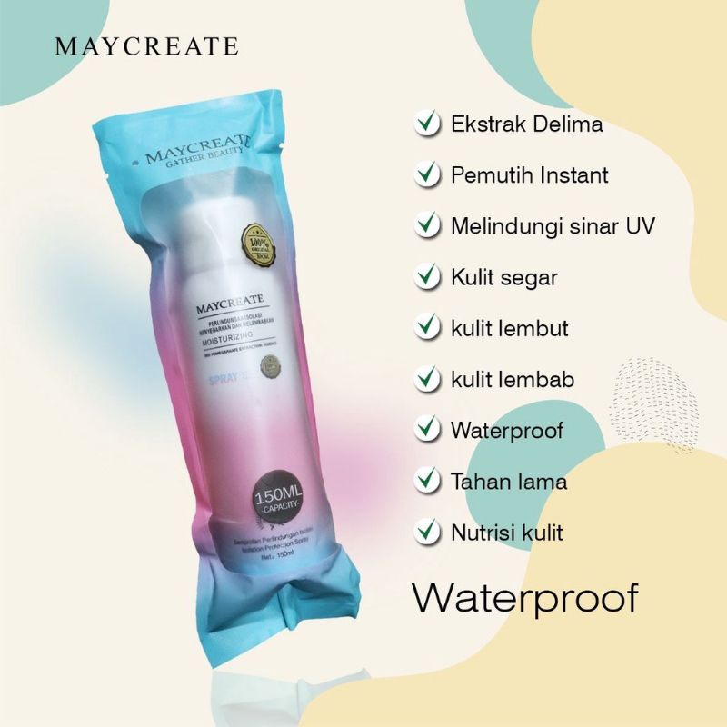 pemutih kulit permanen orang korea dalam satu kali pakai Handbody pemutih permanen 1 minggu Maycreate Spray instant-7
