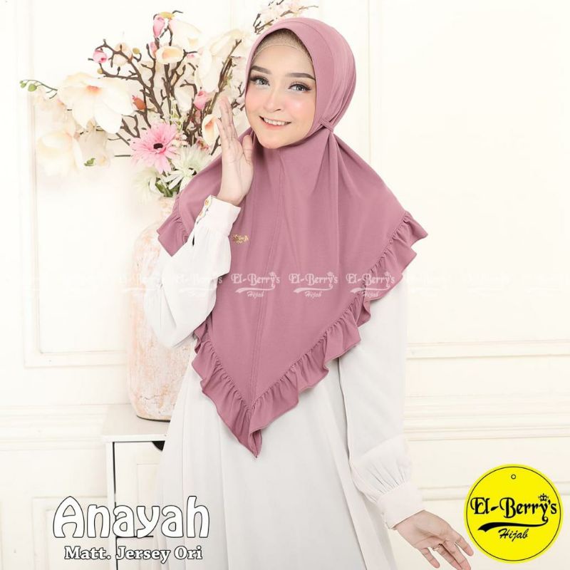 HIJAB ANAYAH BERGO PED REMPEL/ HIJAB DEWASA/HIJAB PRAKTIS-HIJAB INSTANT MURAH/HIJAB TERBARU(BERGO BA