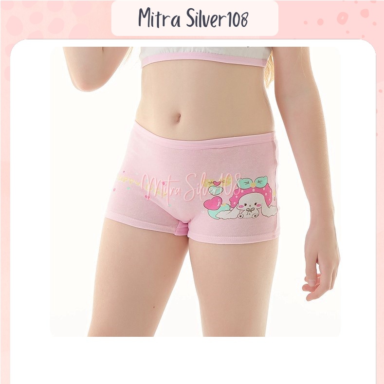 [MS108] CDA 02 - Celana dalam anak cewek bahan katun model boxer untuk anak perempuan kualitas premium CD anak Impor Murah