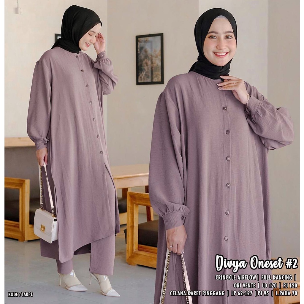 (MSB) ONE SET DIVYA DAILY TUNIK SET WOLFIS PREMIUM