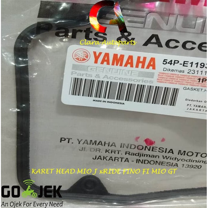 GASKET HEAD MIO J KARET HEAD MIO J 54P KARET HEAD SOUL GT GASKET MIO J