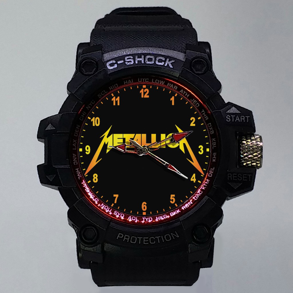 (ISTIMEWA BOSSQUE) JAM TANGAN METALLICA LIST MERAH - EXCLUSIVE 8