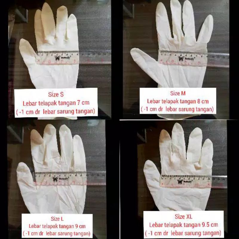 SARUNG TANGAN KARET LATEX NITRILE /HANDSCOON ECER