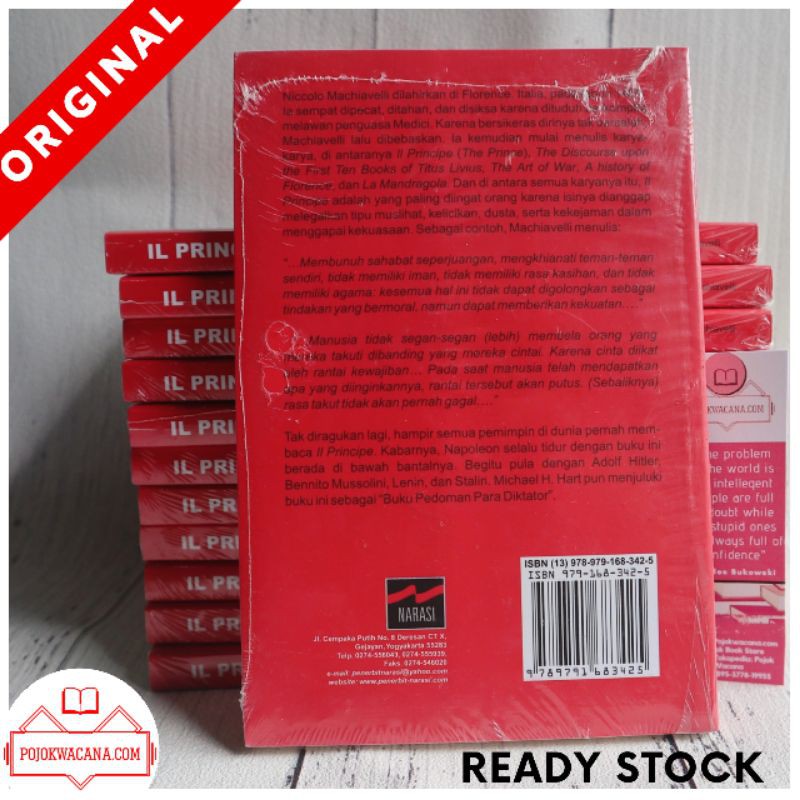 Original - Niccolo Machiavelli IL PRINCIPE Sang Pangeran - Komunikasi Propaganda - Kisah Para Diktator - Filsafat Niccolo MAchiavelli - Buku Filsafat Politik Niccolo MAchiavelli - Sang Penguasa Machiavelli - Sang Pangeran Machiavelli-3