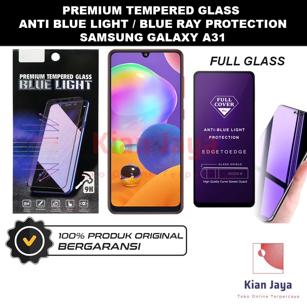 Tempered Glass Samsung Galaxy A31 Anti Blue Light Hp Temper Anti Gores