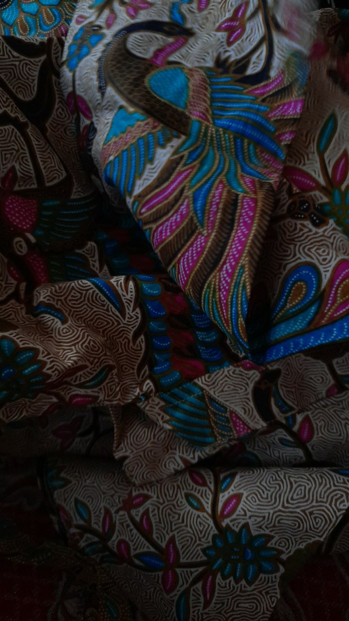 Batik Couple Keluarga Sania Ruffle Ori Ndoro Jowi Dnt Merak