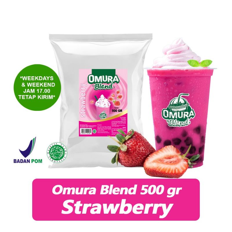 

SERBUK MINUMAN OMURA BLEND STRAWBERRY 500 GRAM