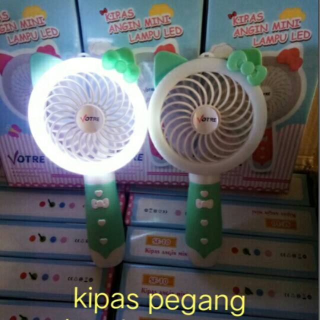 VOTRE SF10 KIPAS ANGIN PORTABLE KARAKTER KIPAS ANGIN MINI LED
