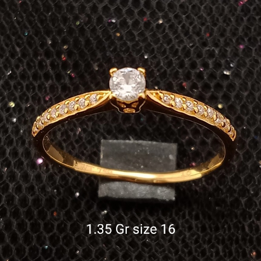 Cincin Emas 17 K - 1.35 gr Kadar 750 - 2189