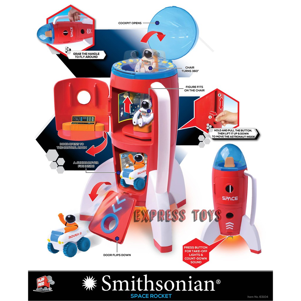 smithsonian space rocket toy