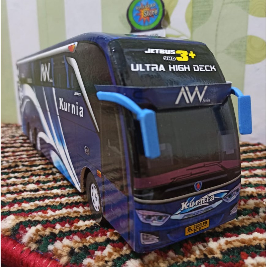 miniatur bus bis KURNIA double deker