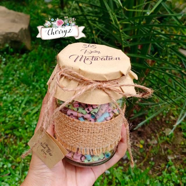 365 Note Jar Blank Paper Belum Ada Tulisannya Shopee Indonesia