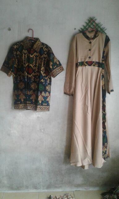 Pusat Kulakan Batik Gamis Keong 2357/couple 2480
