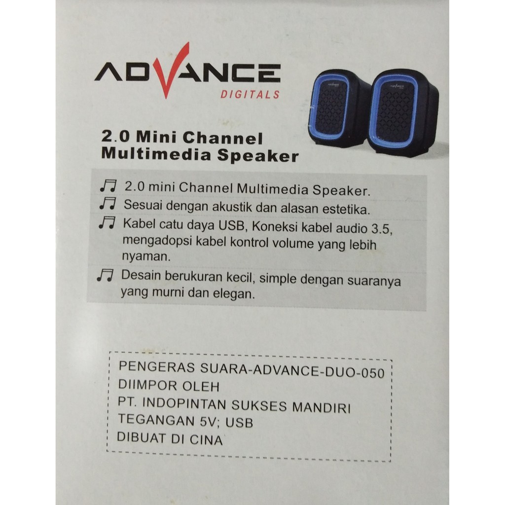 Multi Media Speaker Advance Duo 050