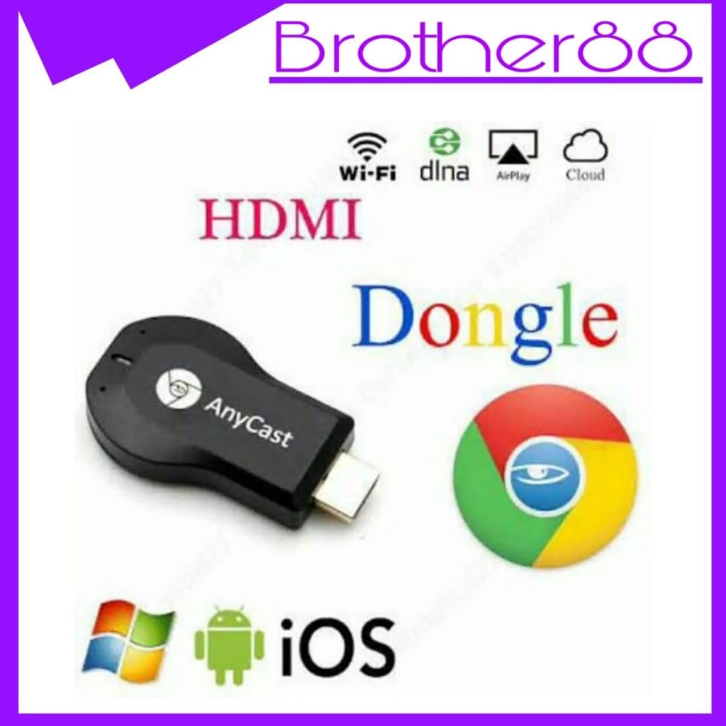 DONGLE HDMI WIRELESS ANYCASE 1080 WiFi DISPLAY RECEIVER TV