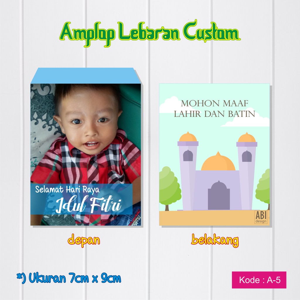 A 5 Amplop Lebaran Amplop Foto Amplop Custom Amplop Unik