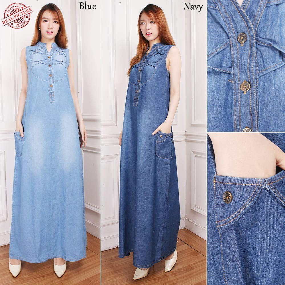 SB Collection Dress Maxi Thiara Longdress Jeans Overall Wanita