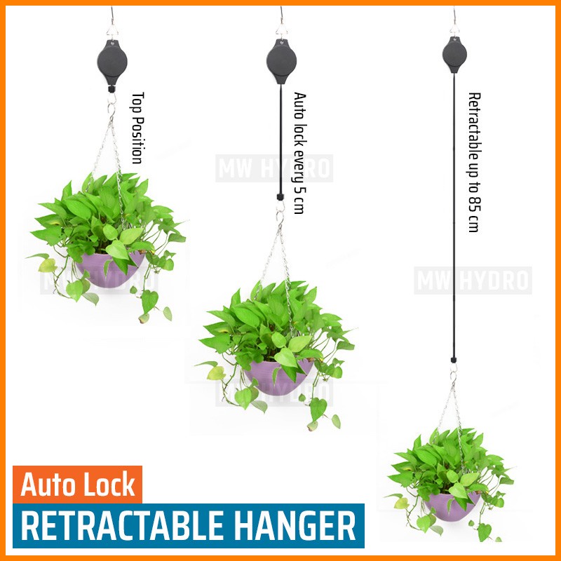 Retractable Telescopic Flower Pot Hanger Hook - Gantungan Pot Bunga AL