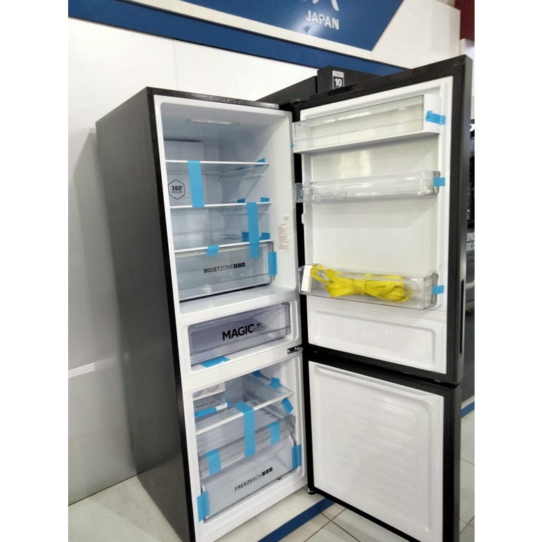 Kulkas 2 Pintu AQUA AQR 290 RGB Freezer Bawah 260 Liter Inverter