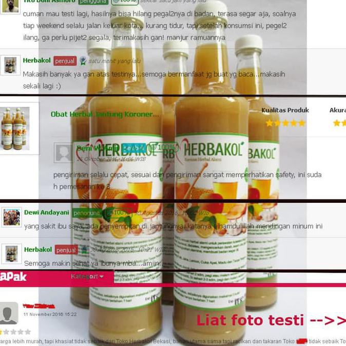

Jus Herbal Bawang Putih Jahe Lemon Cuka Apel Madu HERBAKOL