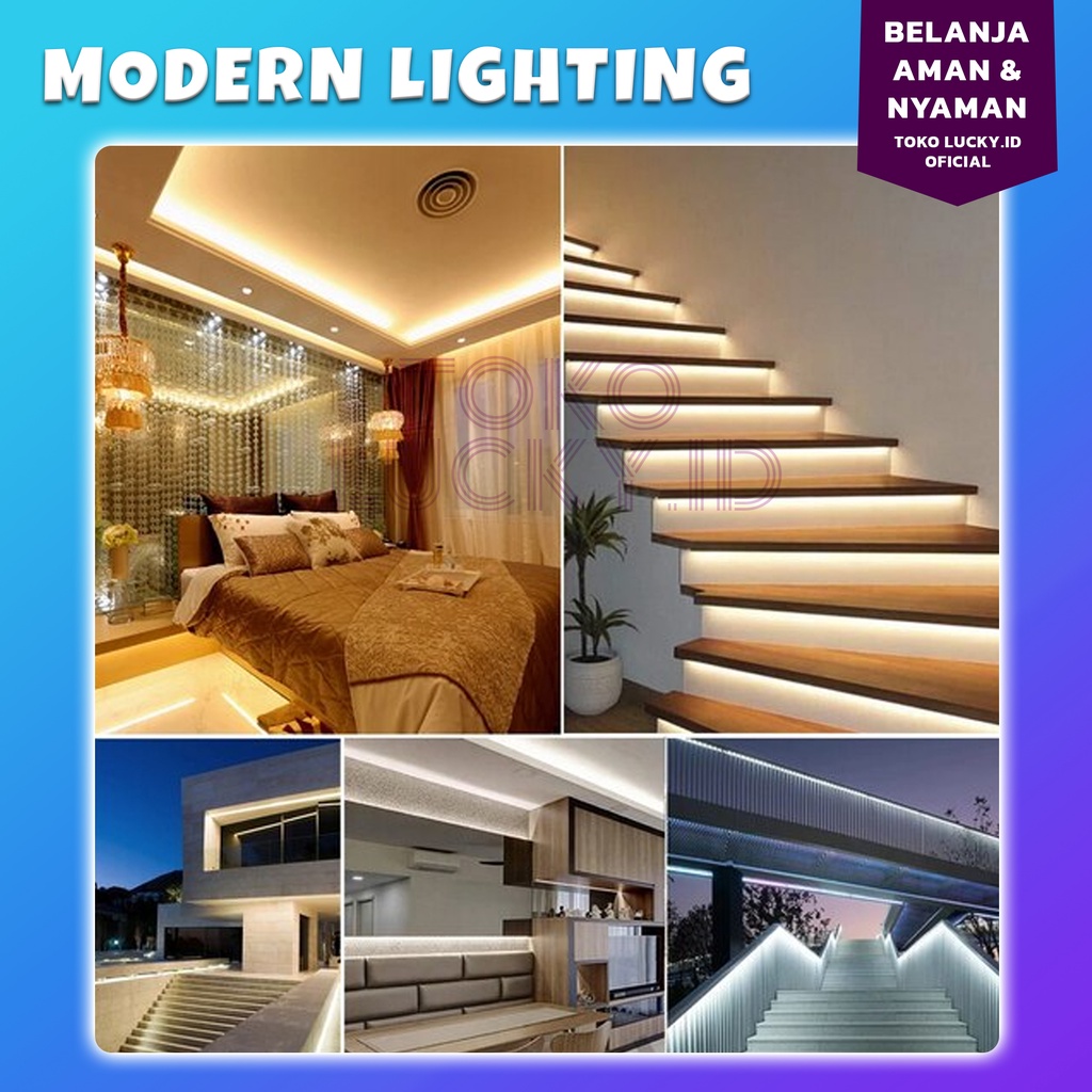 Lampu Hias LED Strip 2 3 5M Waterproof Hiasan Outdoor Indoor Rumah