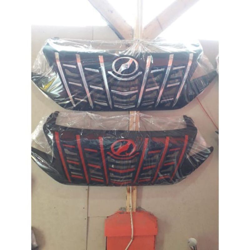 aksesoris grill new rush Terios 2018 - 2021 model Alphard style