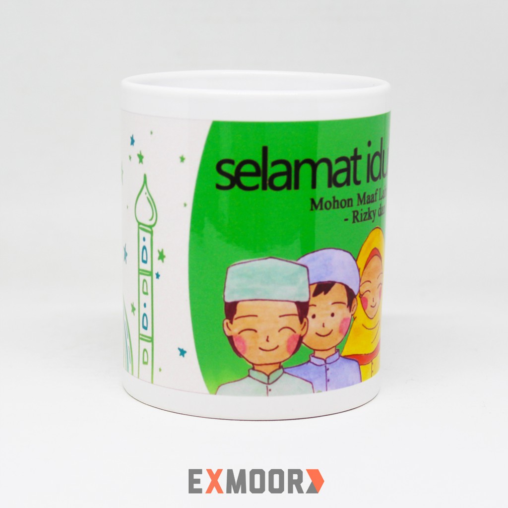 Mug Edisi Lebaran untuk Souvenir Lebaran Request Nama