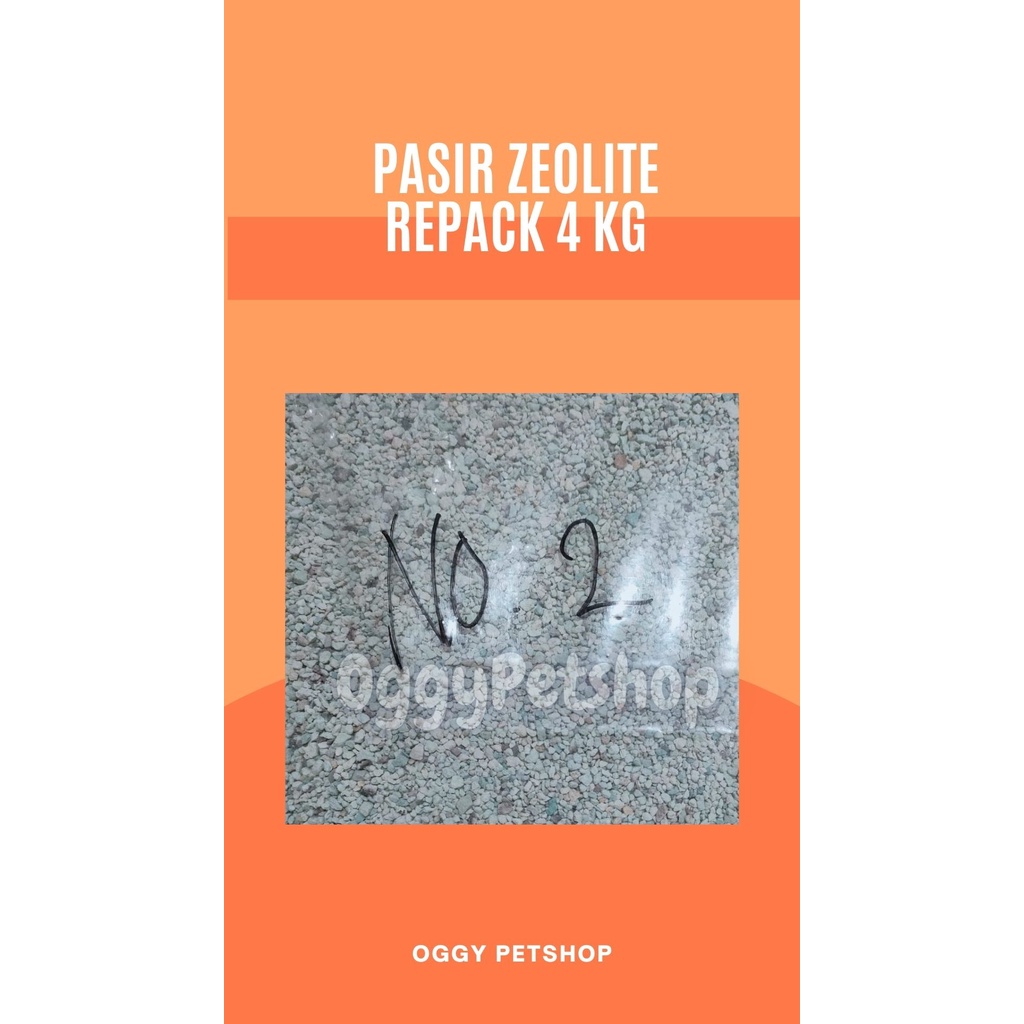 SUPER ZEOLITE Pasir untuk Kucing Kemasan repack 4 kg