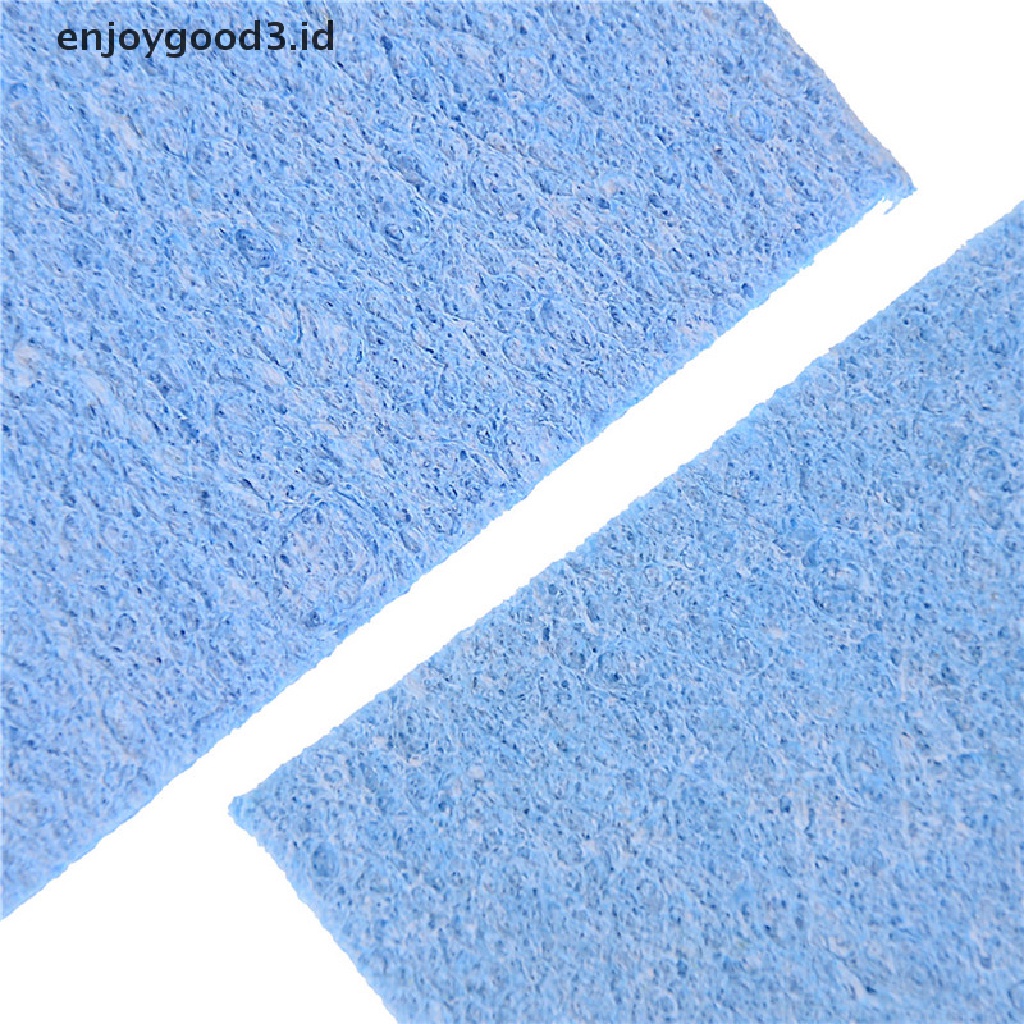 5pcs Pembersih Ujung Besi Solder Warna Biru Ukuran 6cm X 6cm