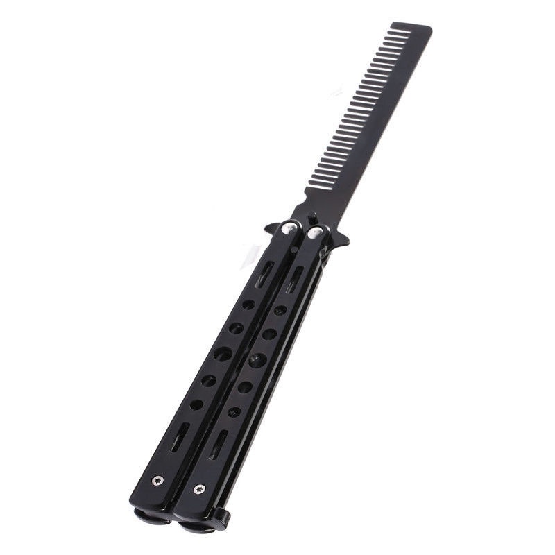 Sisir Besi Lipat Butterfly Balisong Training Knife CS GO LF-9898