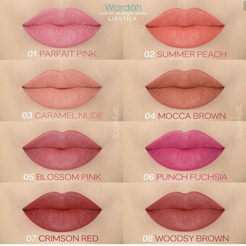 WARDAH Colorfit Ultralight Matte Lipstick 3,6 gr | Korea Edition