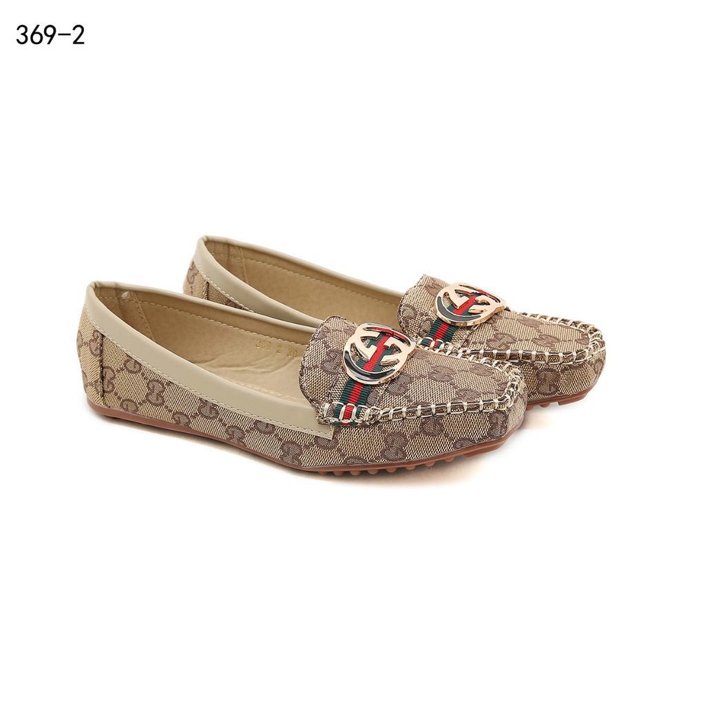 HC Canvas Logo GG Flat Shoes  #369-2