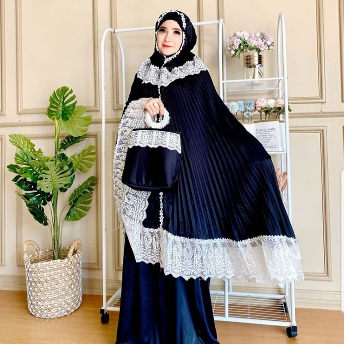 TERLARIS MUKENA DEWASA PLISKET-MUKENA CATTON MICRO-MUKENA JUMBO-MUKENA IMPOR - PINK, JUMBO