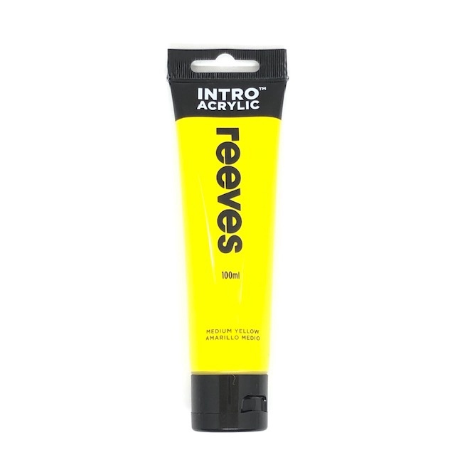 

REEVES ACRYLIC 100ML MED YELLOW INTRO