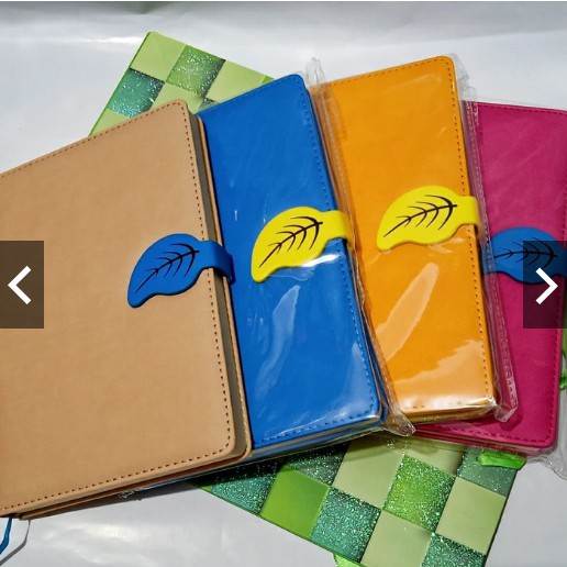 

Buku Notebook Agenda Catatan Daun Magnet