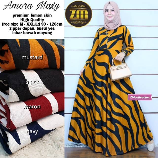 Amora maxy ZM | amora dress | Gamis amora | gamis polos | gamis busui | dress jumbo | gamis jumbo
