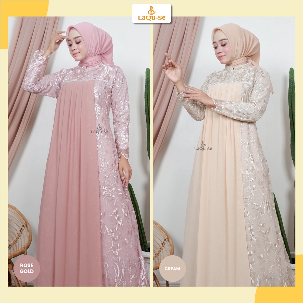 Gamis Tutu Tulle Long Dress Pesta Wanita Terbaru  By Laquse_Kebaya2