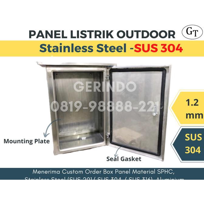 Box panel stainless outdoor 30x20x15cm Doff ada stock